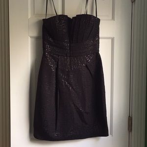 BCBG Max & Cleo Strapless Black Dress